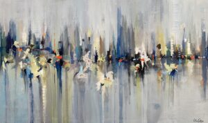 36"h x 60'w City Awakened