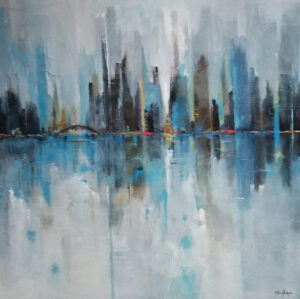 44"h x 44"w
Giclée available City Bridge