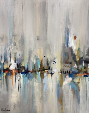 30"h x 24"w City Fog