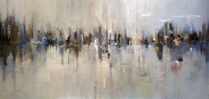 30"h x 60"w Downtown In The City