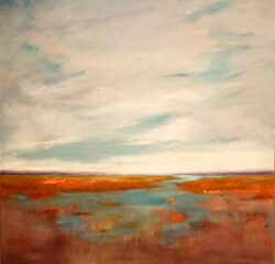 44"h x 44"w Colorful Marsh