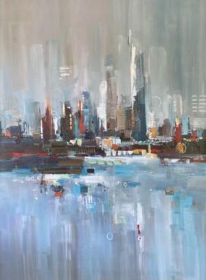 45"h x 34"w Down In The City