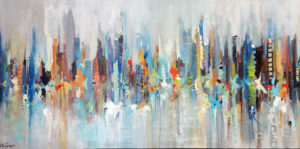 30"h x 60"w Sounds Of The City