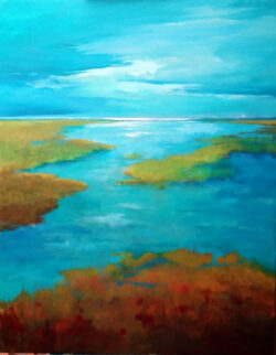 40"h x 52"w A River Runs Through It